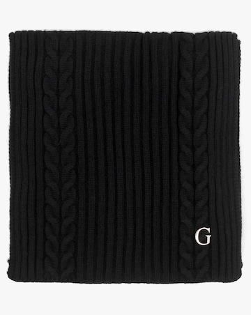 Guess Black Knitted G Logo Scarf