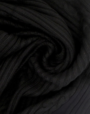 Guess Black Knitted G Logo Scarf