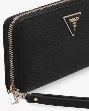 Guess Laurel II Large Black Zip Around Wallet