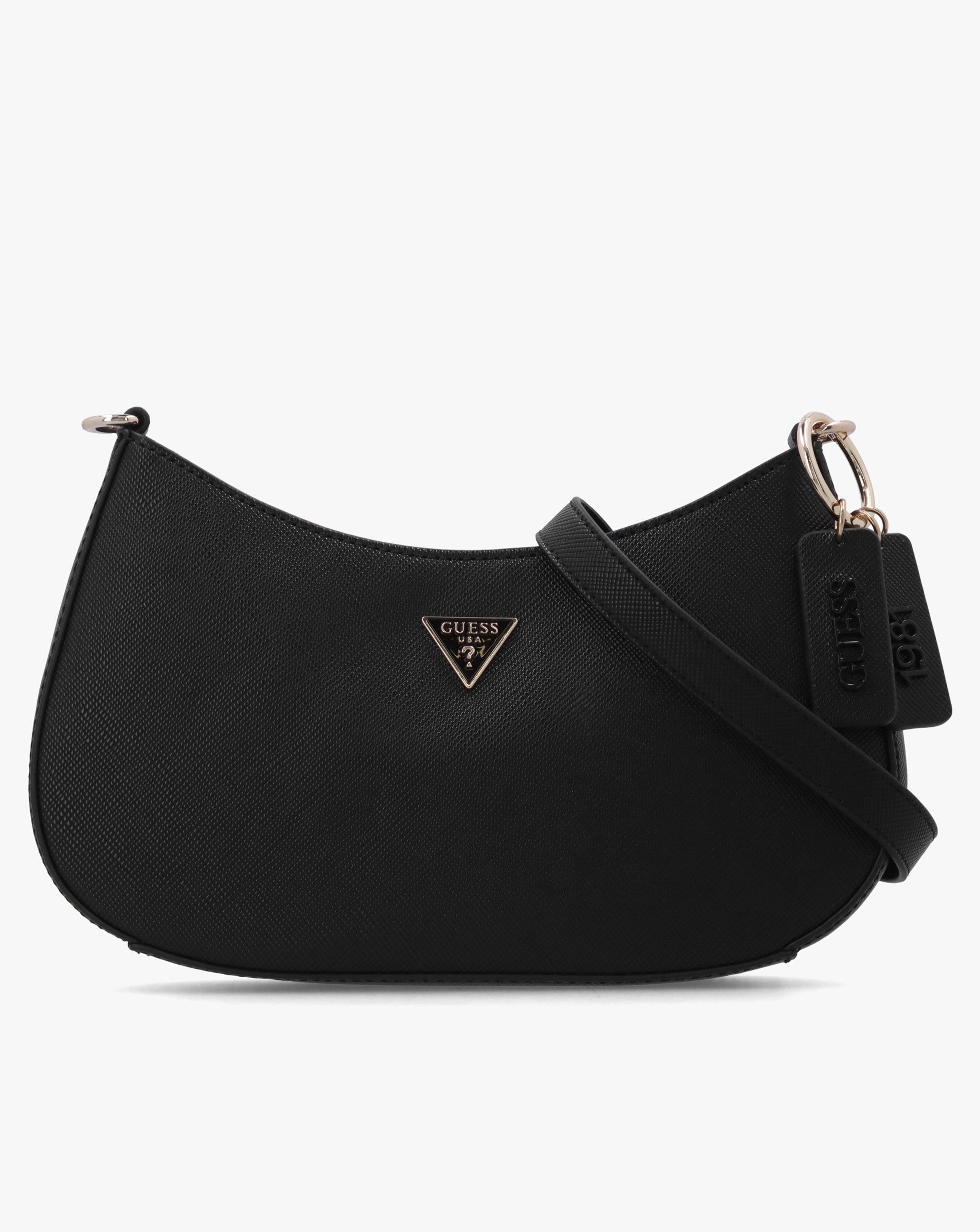 New In - Guess Noelle II Top Zip Shoulder Bag - Black
