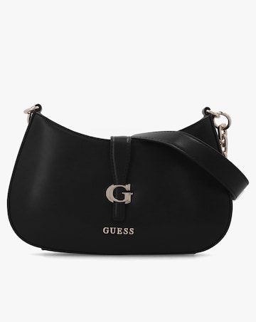 Guess Carrie Top Zip Black Shoulder Bag