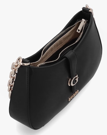 Guess Carrie Top Zip Black Shoulder Bag