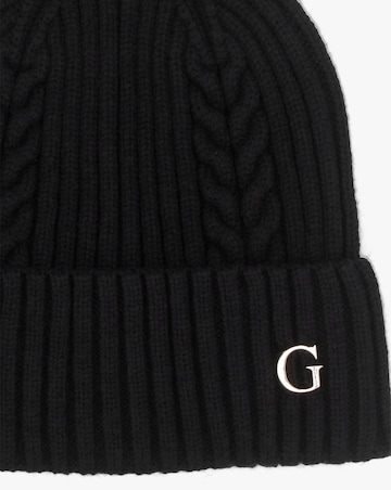 Guess Black Knitted G Logo Beanie Hat