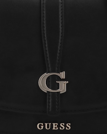 Guess Carrie Flap Black Shoulder Bag
