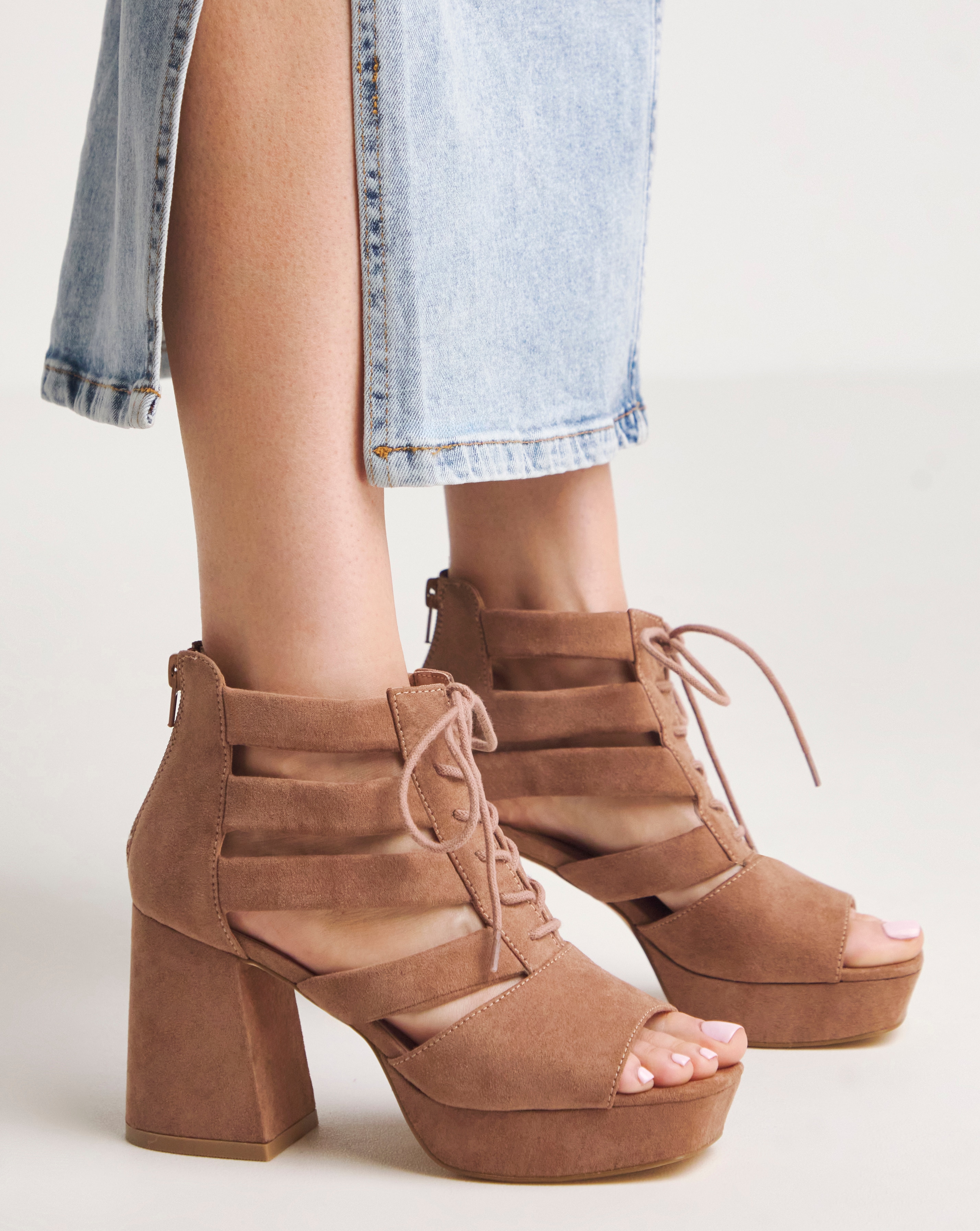 Strappy Shoe Boot Ex Wide