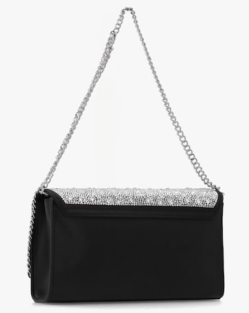 Love Moschino Glimmer Black Embellished Evening Bag