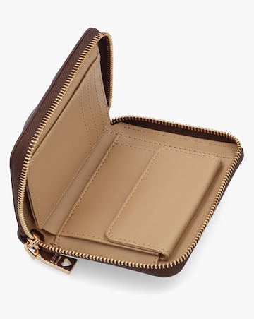 Love Moschino Heart Logo Quilted Pillow  Chocolate Purse