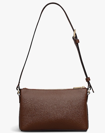 Radley Pockets Mini Top Zip EW Chocolate Leather Shoulder Bag