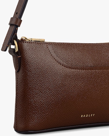Radley Pockets Mini Top Zip EW Chocolate Leather Shoulder Bag