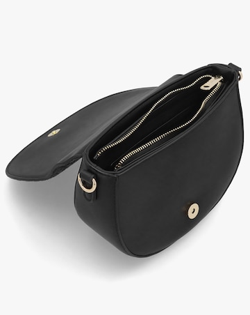 Valentino Bags Falak Black Debossed Logo Cross-Body Bag