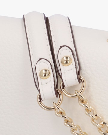 Valentino Bags Samantha White Front Flap Shoulder Bag