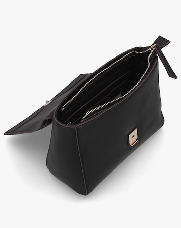 Valentino Bags Samantha Black Front Flap Shoulder Bag