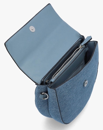 Valentino Bags Bigs Denim Navy Satchel Bag