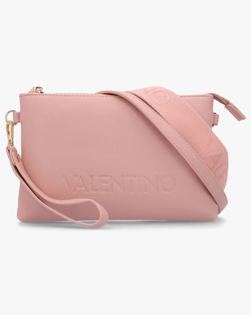 Valentino Bags Foxy Pink Debossed Logo Pochette Bag