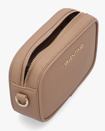 Valentino Bags Miramar Beige Pebbled Camera Bag