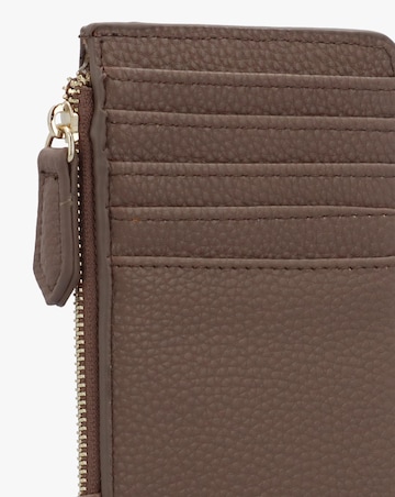 Valentino Bags Brixton Taupe Zip Card Case