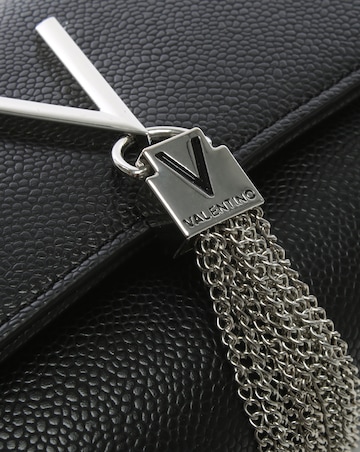 Valentino Bags Divina Black Pebbled Shoulder Bag
