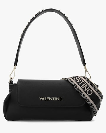 Valentino Bags Dea Black Front Flap Shoulder Bag