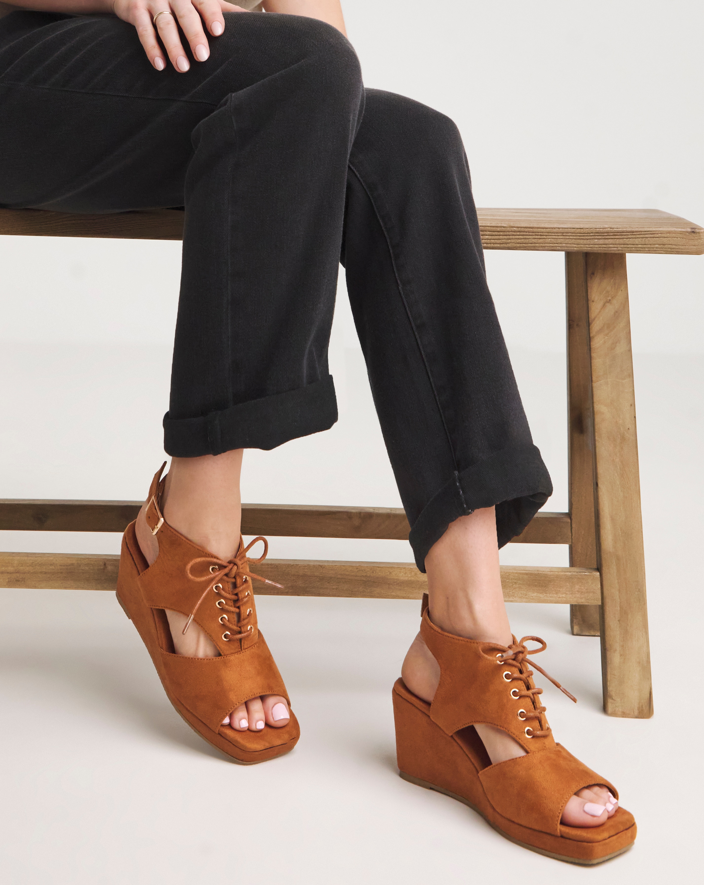 Shoe Boot Wedge Sandal Ex Wide