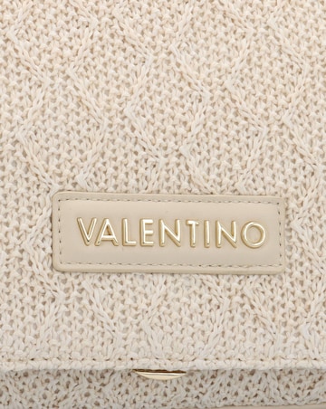 Valentino Bags Ocarina Summer Ecru Woven Satchel Bag