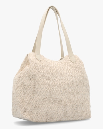 Valentino Bags Courmayeur Ecru Woven Shopper Bag