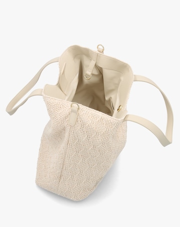 Valentino Bags Courmayeur Ecru Woven Shopper Bag