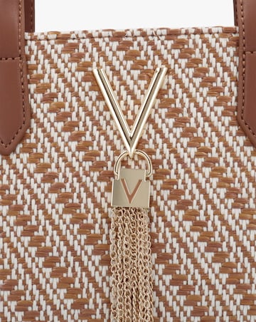 Valentino Bags Divina Summer Tan Multi Woven Shopper Bag