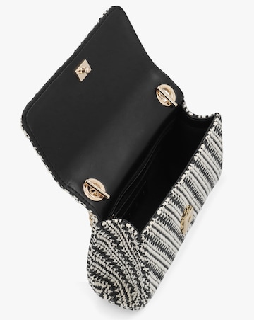 Valentino Bags Divina Summer Black Multi Woven Shoulder Bag