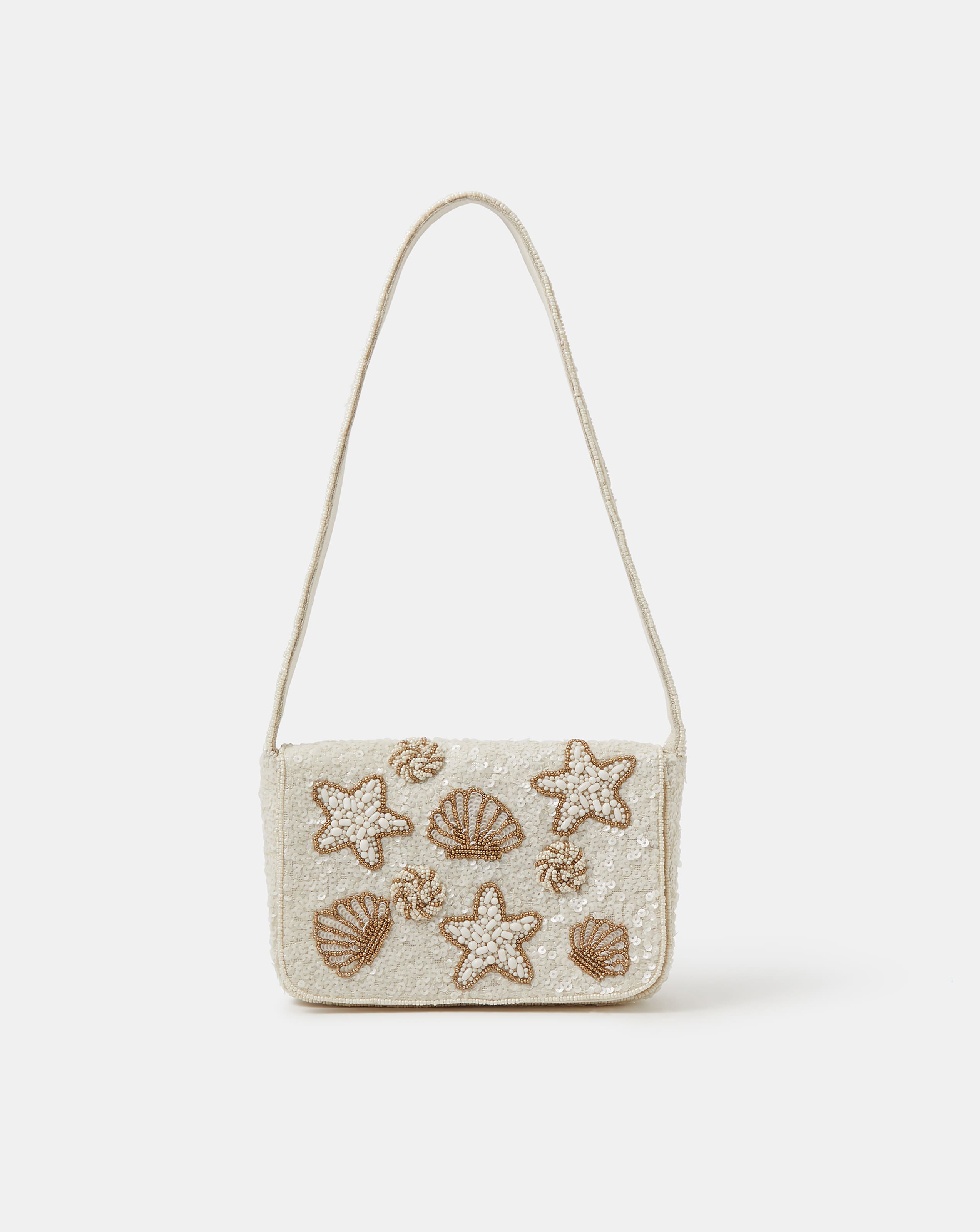 New In - Accessorize Seashell Sequin Shoulder Bag