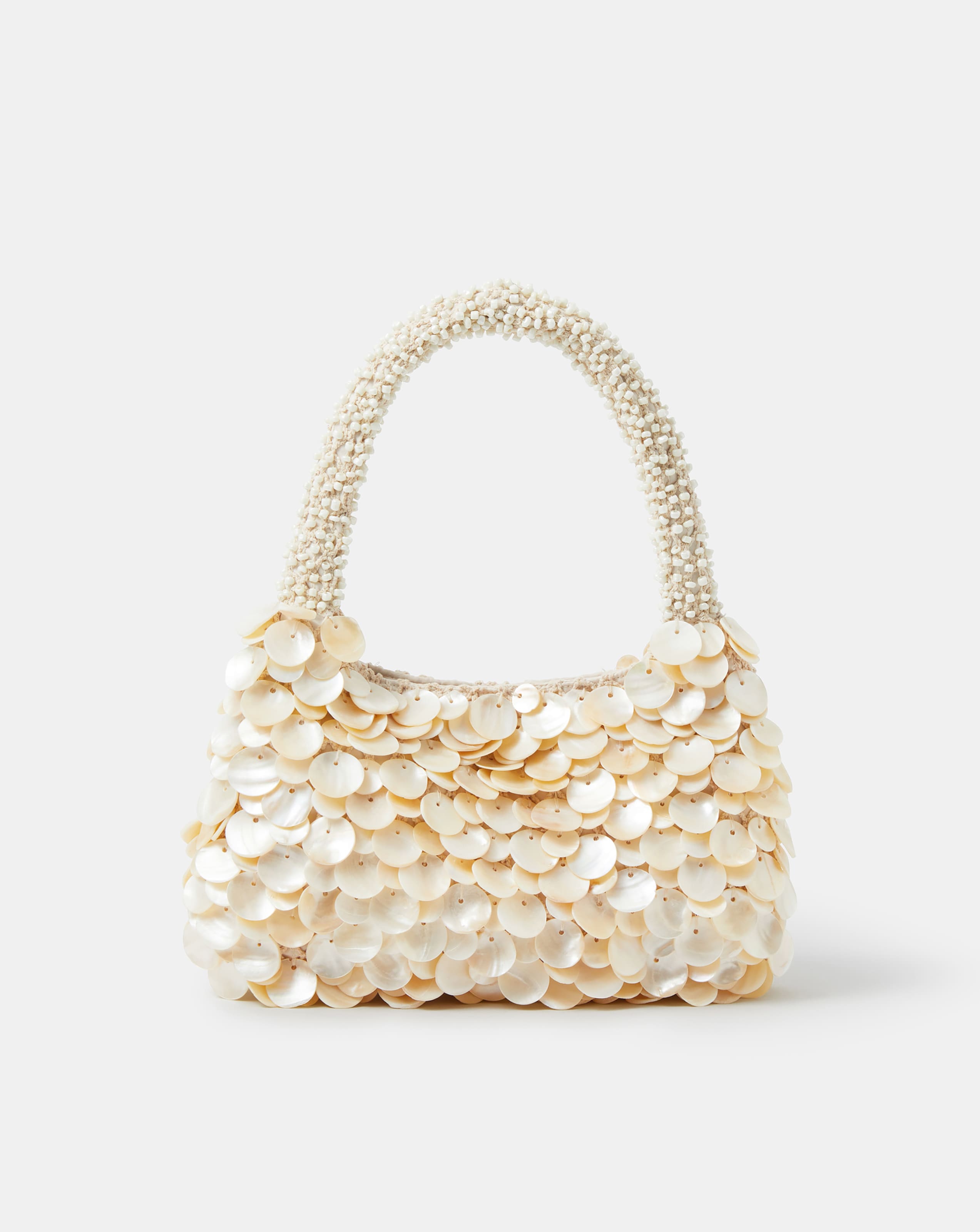 New In - Accessorize Mother of Pearl Beaded Bag