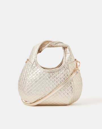 Accessorize Woven Metallic Bag