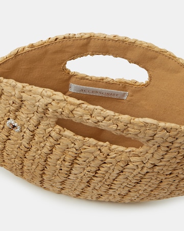 Accessorize Fish Raffia Clutch Bag