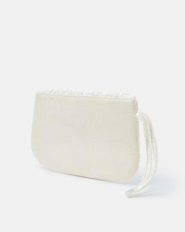 Accessorize Pearl Beaded Clutch Bag
