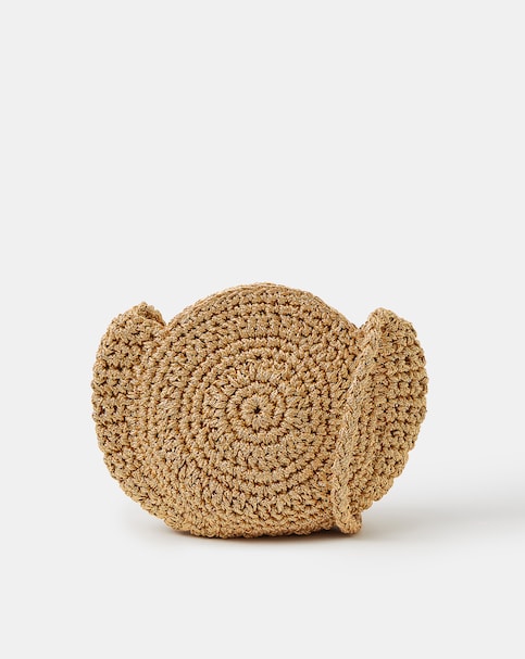 Accessorize Shell Macrame Crossbody Bag