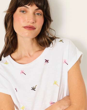 Fatface Ivy Embroidered Palm Tee