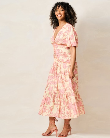 HOPE & IVY HALIMA MIDAXI DRESS