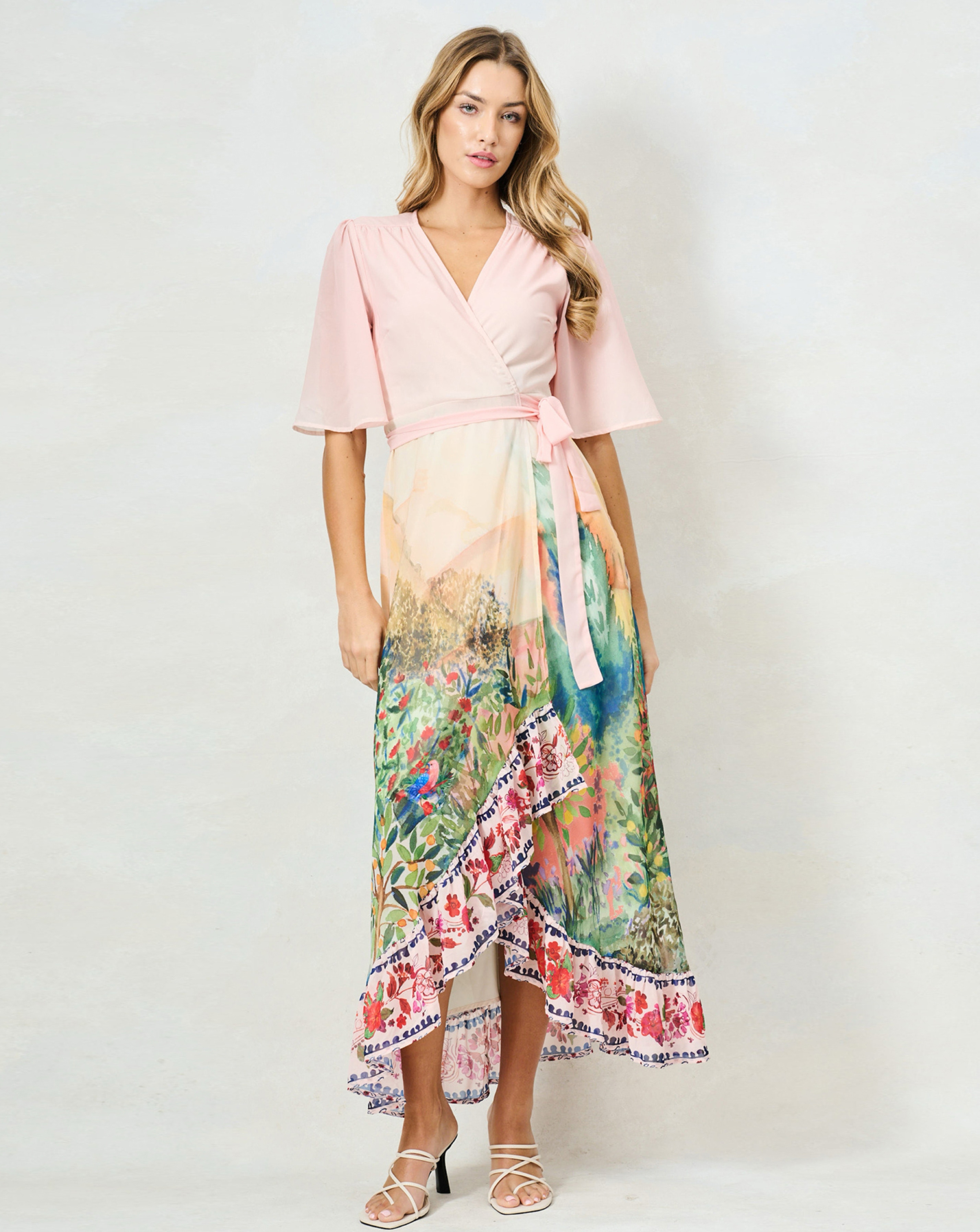 New In - Hope & Ivy Morocco Maxi Wrap Dress