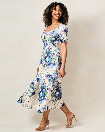 HOPE & IVY NADALIA MIDAXI SPOT DRESS
