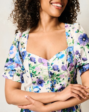 HOPE & IVY NADALIA MIDAXI SPOT DRESS