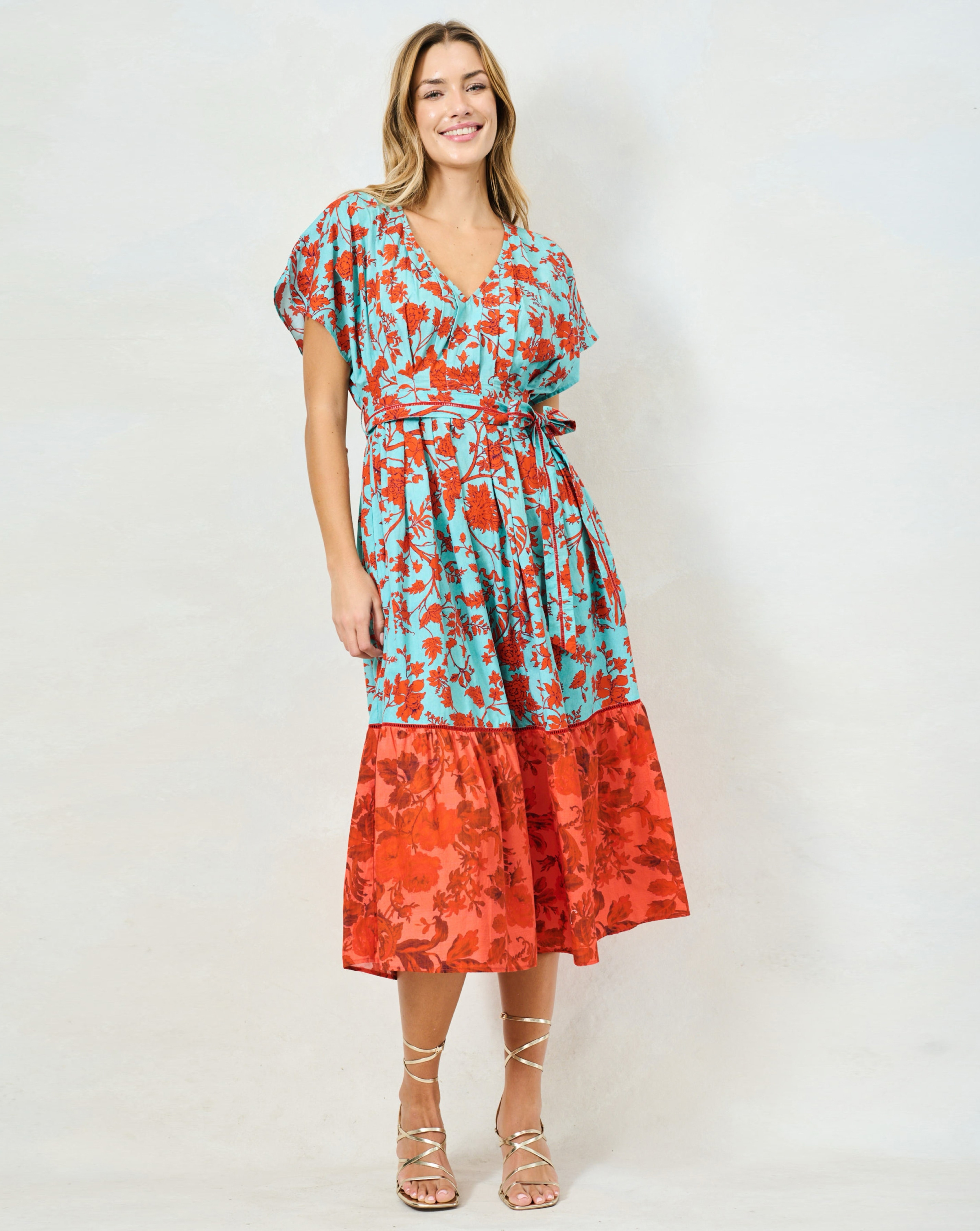 New In - Hope & Ivy Marium Pleated Midaxi Dress