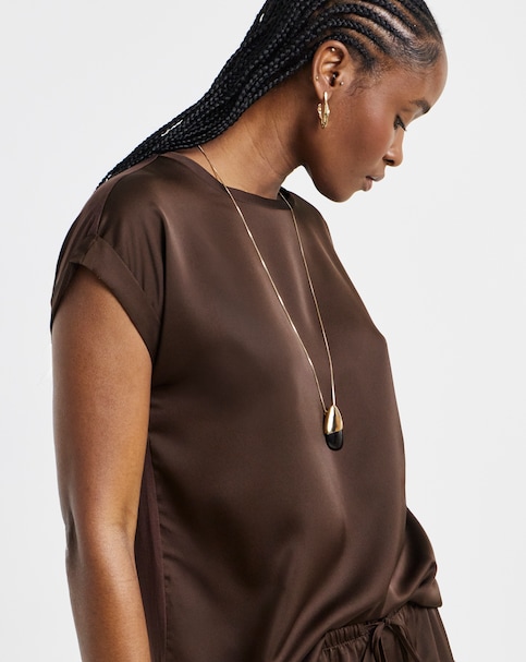 Vila Ellette Satin Top