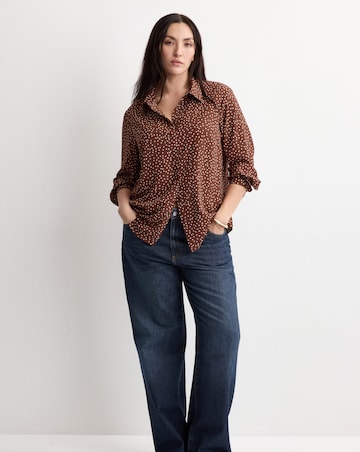 Mango Animal Print Blouse
