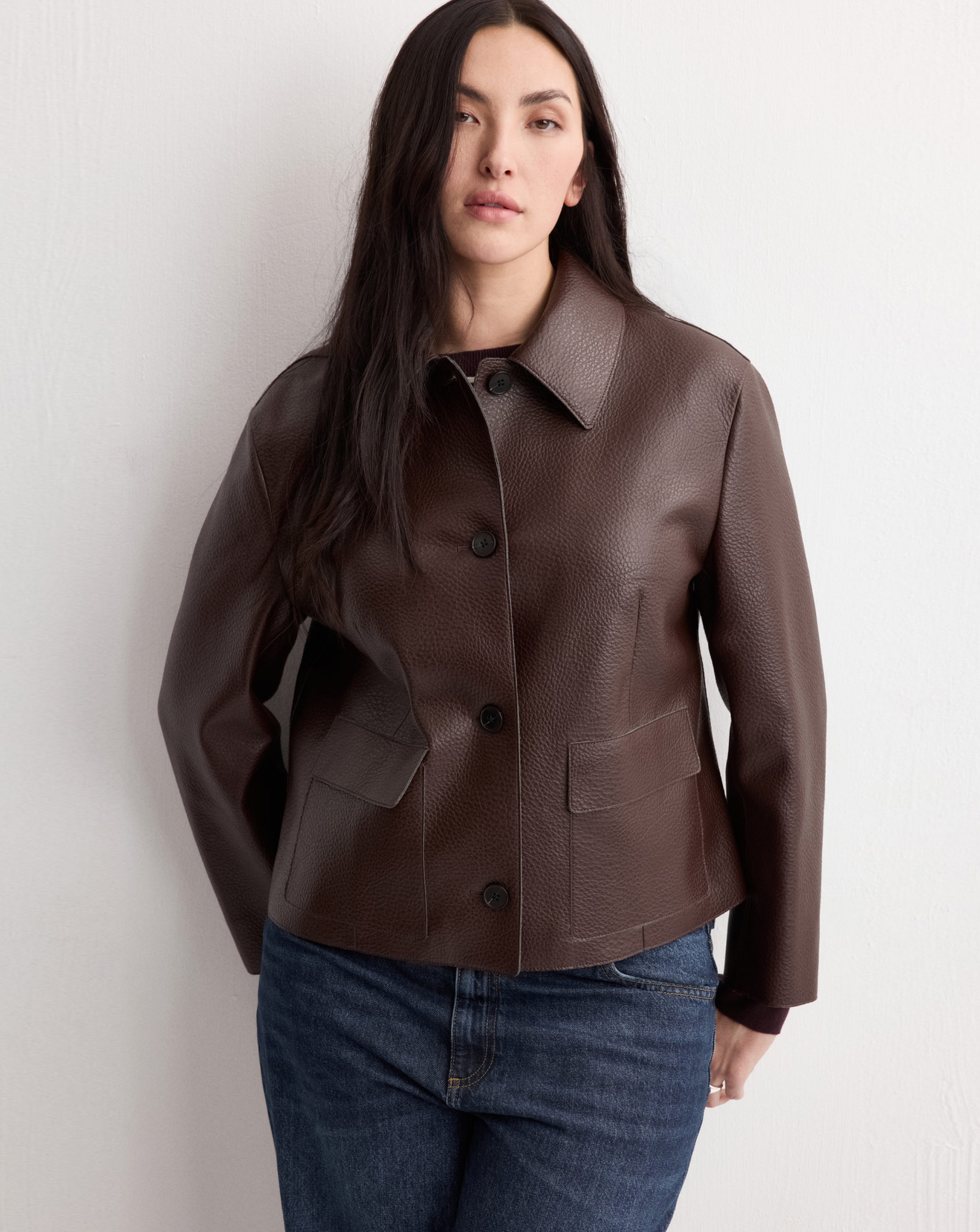 Mango Faux Leather Jacket
