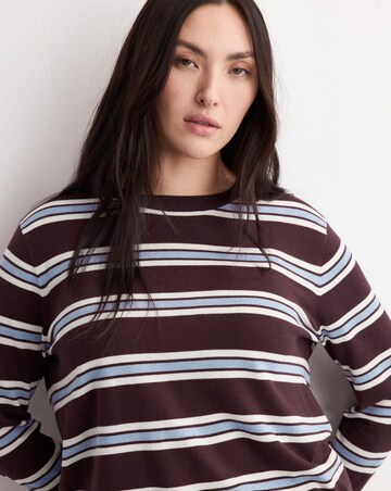 Mango Striped Knit Sweater