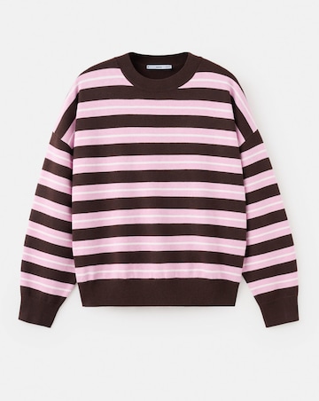 Mango Striped Knit Sweater