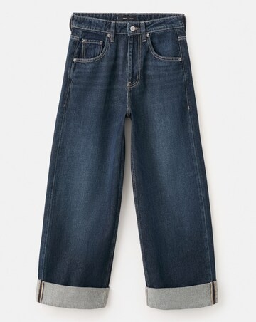 Mango Wide Leg Turned Up Hem Jean