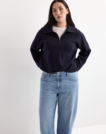 Mango High Waisted Barrel Jean