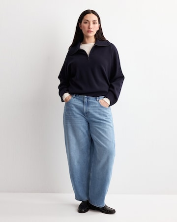 Mango High Waisted Barrel Jean