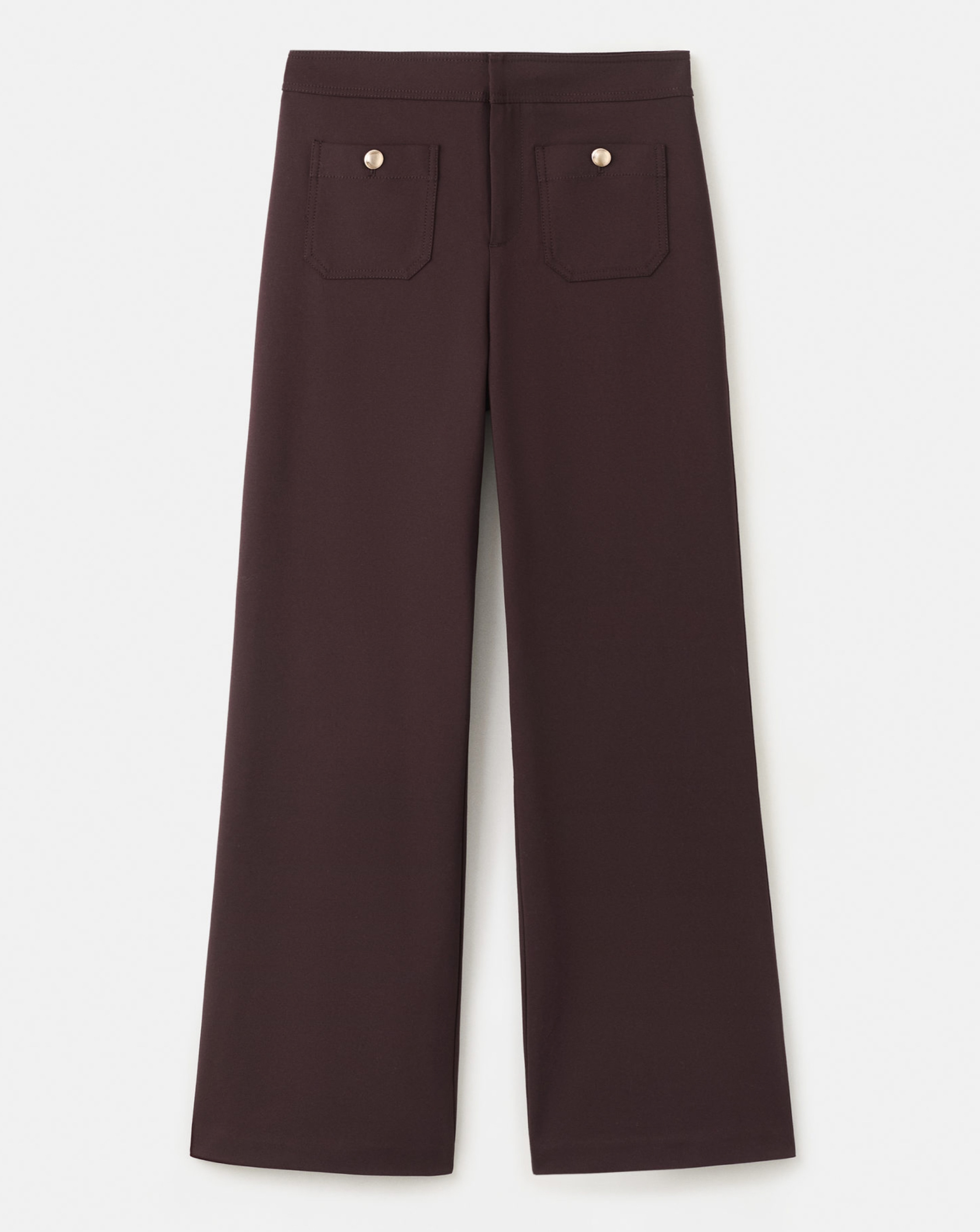 Mango Wide Leg Trouser Button Detail