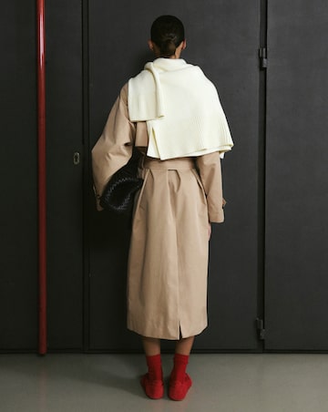 Mango Long Double Breasted Trench Coat